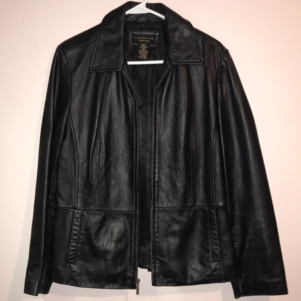 Croft & Borrow lambskin leather jacket